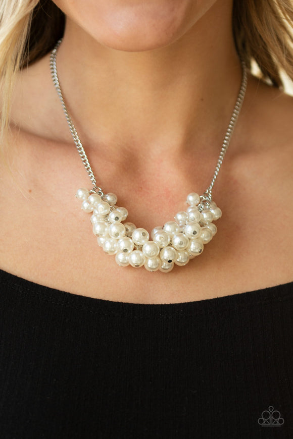 Grandiose Glimmer - White - Necklace - Paparazzi Accessories