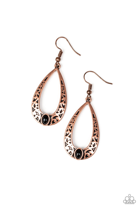 Colorfully Charismatic - Copper - Earrings - Paparazzi Accessories