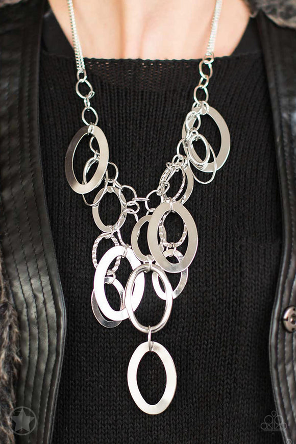 A Silver Spell - Silver - Blockbuster Necklace - Paparazzi Accessories