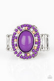 Colorfully Rustic - Purple - Ring - Paparazzi Accessories