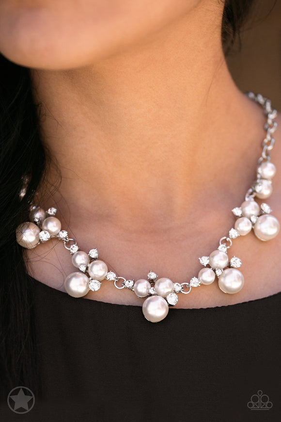 Toast To Perfection - White - Blockbuster Necklace - Paparazzi Accessories